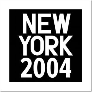 New York Birth Year Series: Modern Typography - New York 2004 Posters and Art